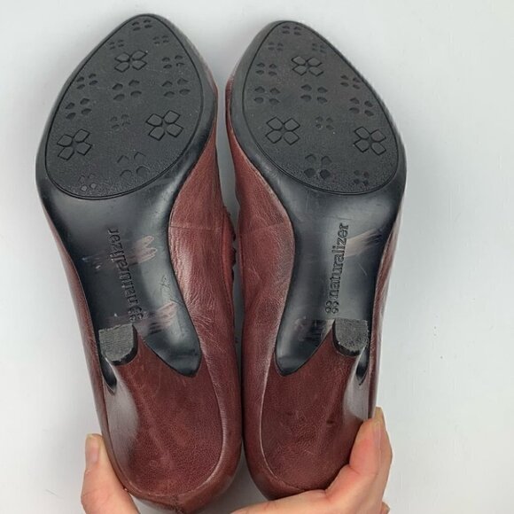 Naturalizer N5 comfort Collina booties sz 5 Burgundy leather Regencycore boots - Picture 7 of 12